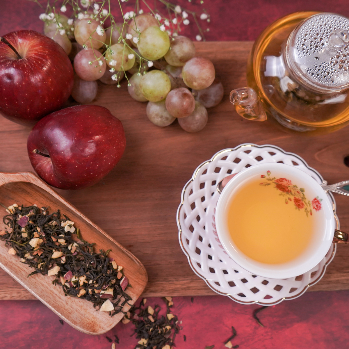 Crisp Apple Fusion premium green tea by ArtTeas® India