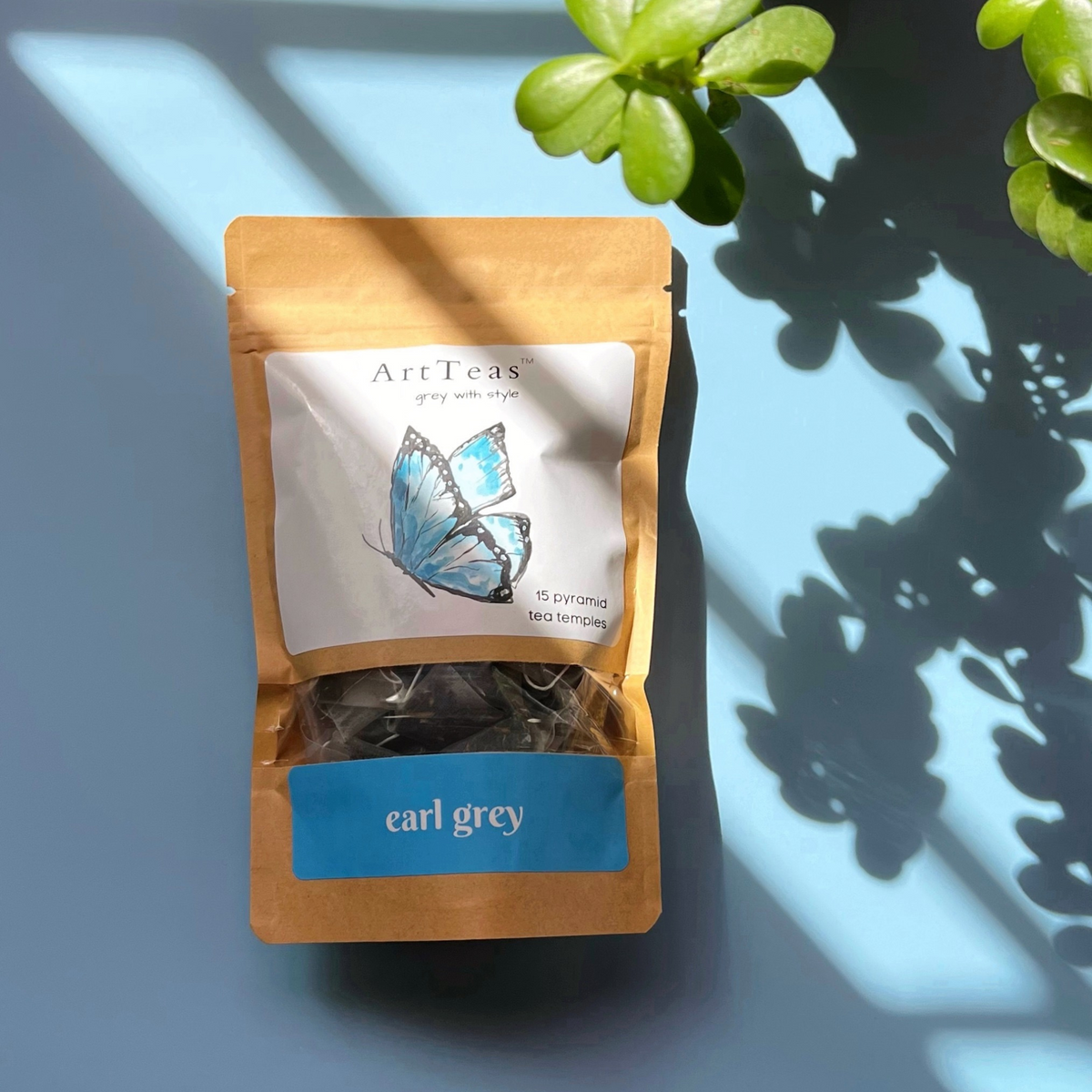 Darjeeling and Assam Earl Grey tea with bergamot Luxury Earl Grey tea with handcrafted watercolor artwork by ArtTeas®