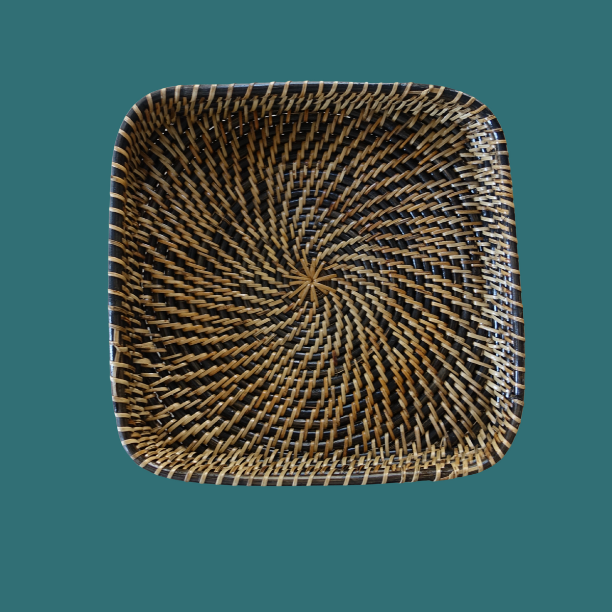 Black & Natural Cane Tray by ArtTeas® 