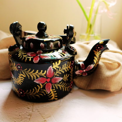 ArtTeas® Black Red and Golden Hand Painted Kettles