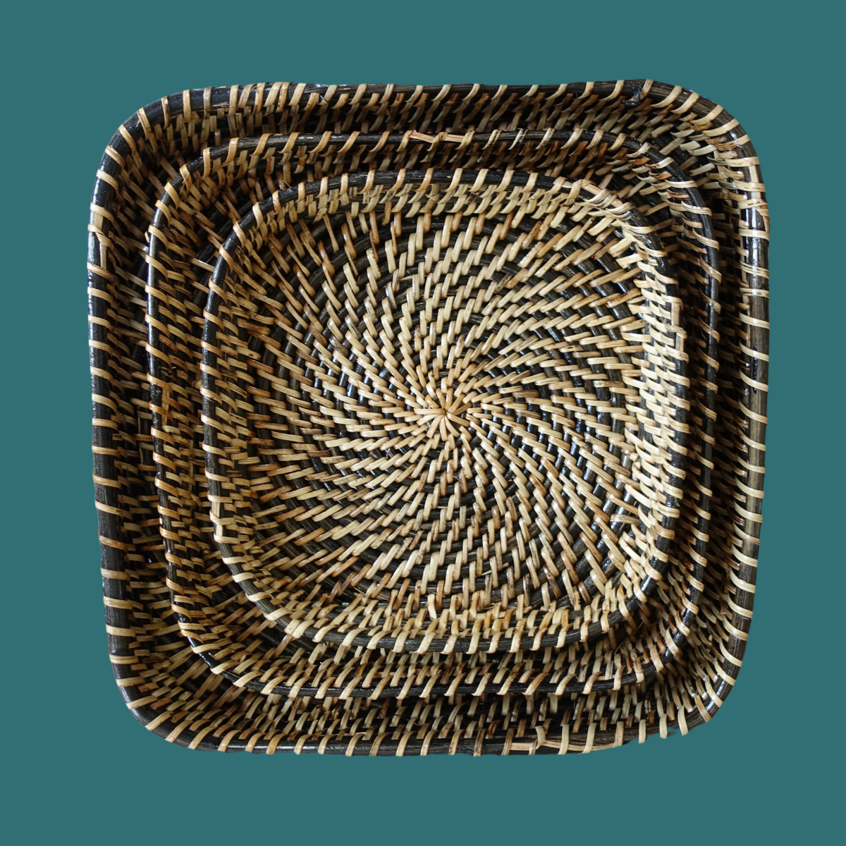 Black Cane Tray by ArtTeas® India