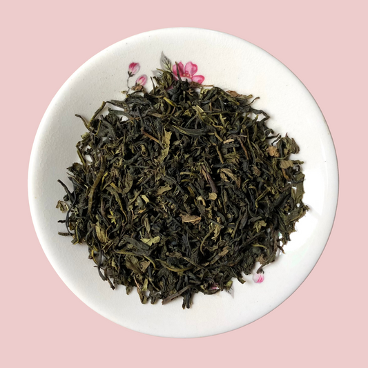 Premium loose leaf spearmint green tea by ArtTeas® 