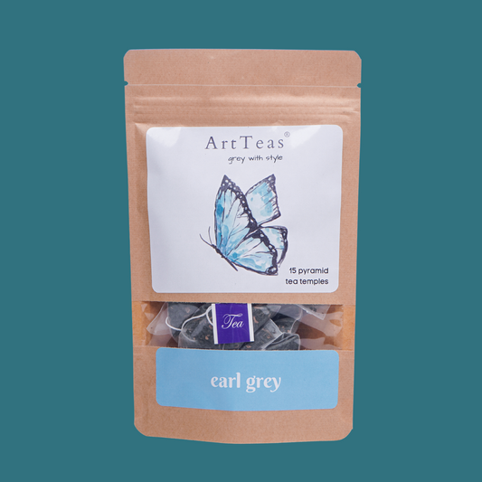 Premium Earl Grey tea bags with natural bergamot flavour - ArtTeas®