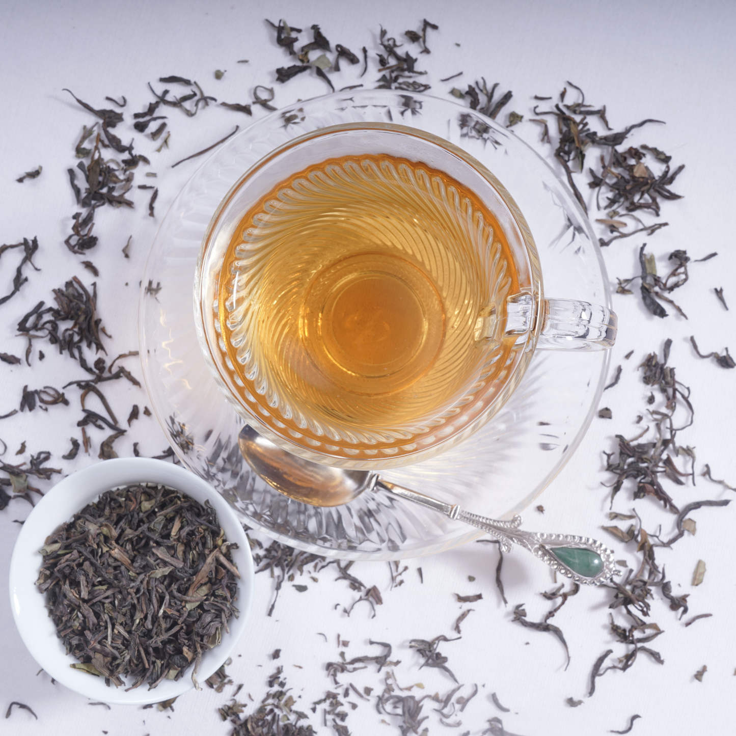 Golden liquor of ArtTeas® Spring Delight Darjeeling First Flush tea with floral aroma