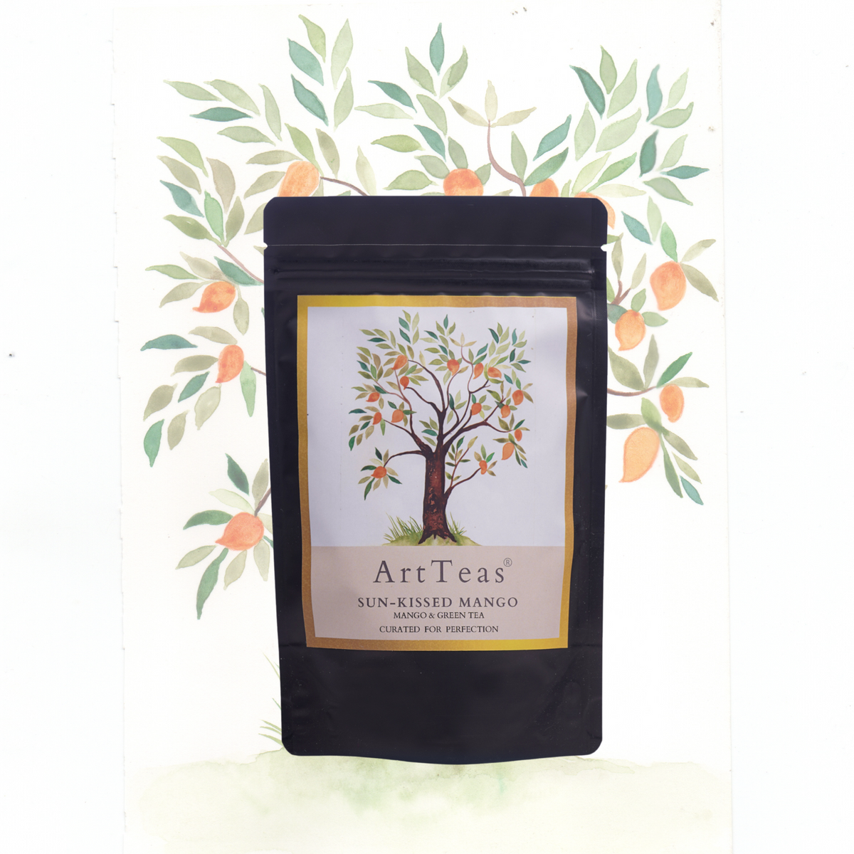 ArtTeas® Sun-kissed mango green tea product - buy mango flavoured green tea online India