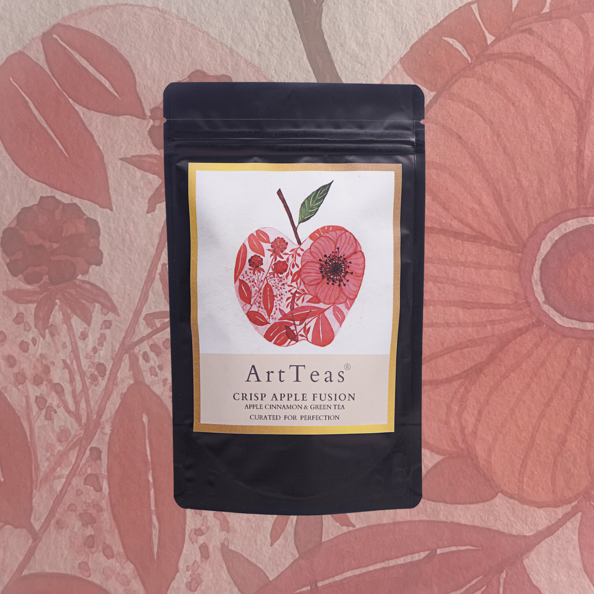 ArtTeas® Crisp Apple Fusion apple cinnamon green tea packaging - buy green tea online India