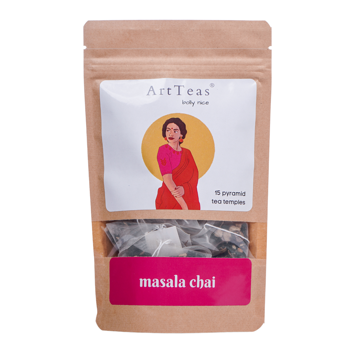  ArtTeas® Masala Chai pyramid tea bags - included in Flavours of Assam premium tea gift box India