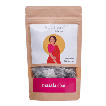  ArtTeas® Masala Chai pyramid tea bags - included in Flavours of Assam premium tea gift box India