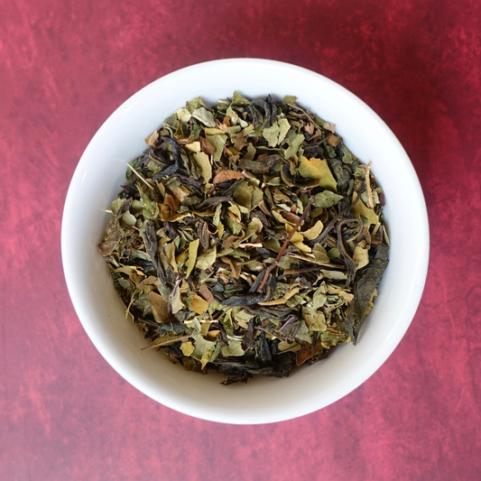 Loose leaf Yogi Tea blend of green tea and tradional herbs like tulsi, Mornga, nettle gymnema & Ashwagandha by ArtTeas® 
